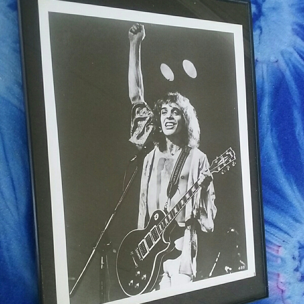 1970s Peter Frampton Rare Vintage Photograph Rock and Roll Music Concert